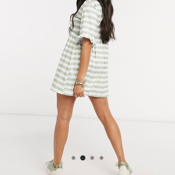 LIME STRIPE DRESS - Picture 2 of 3